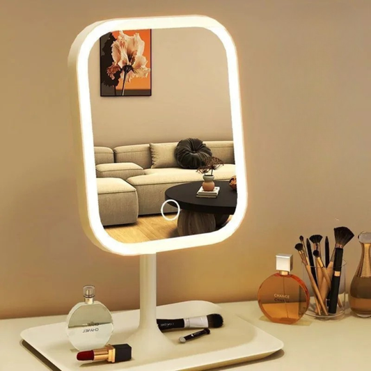 Almadar™ Shine Beauty – LED Desktop Mirror